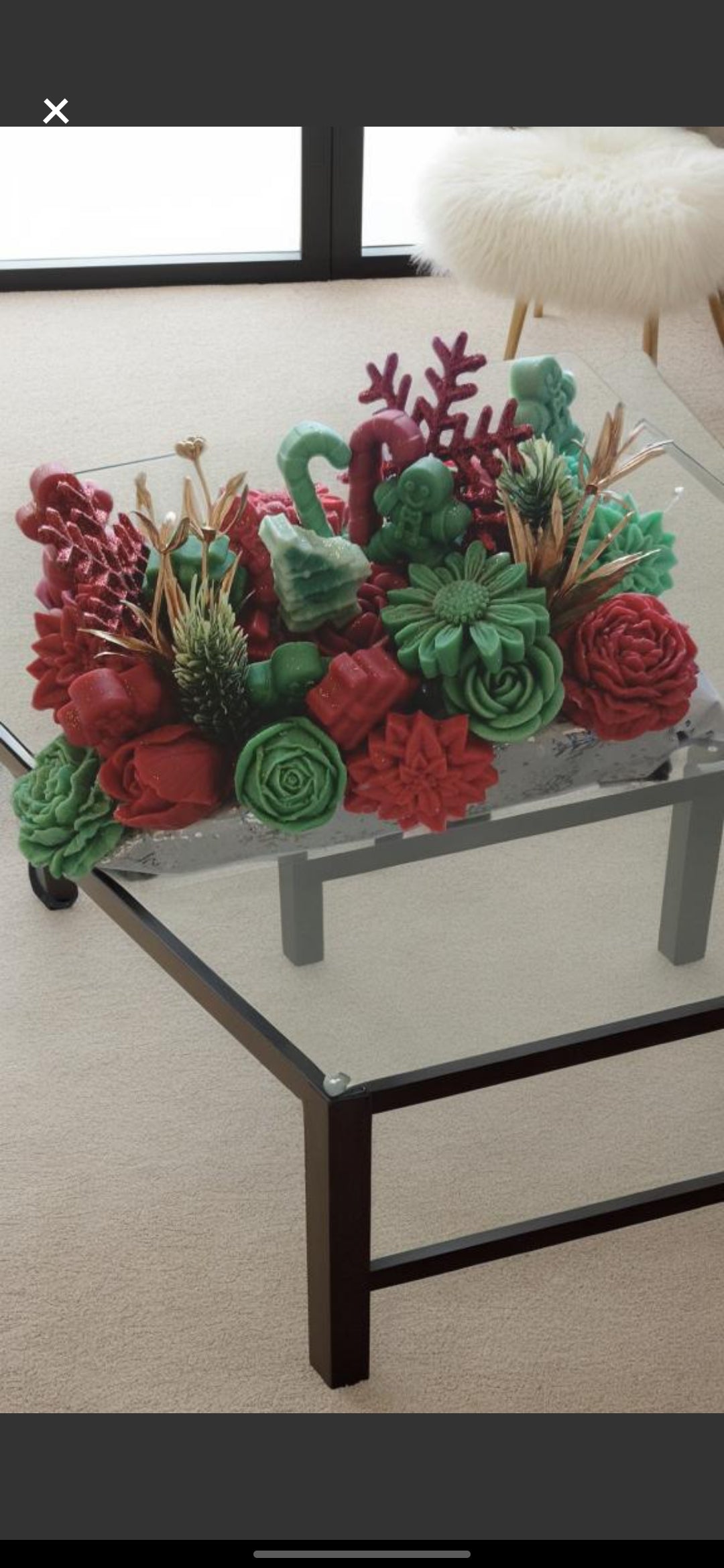 Centre de table de Noël fondants parfumés