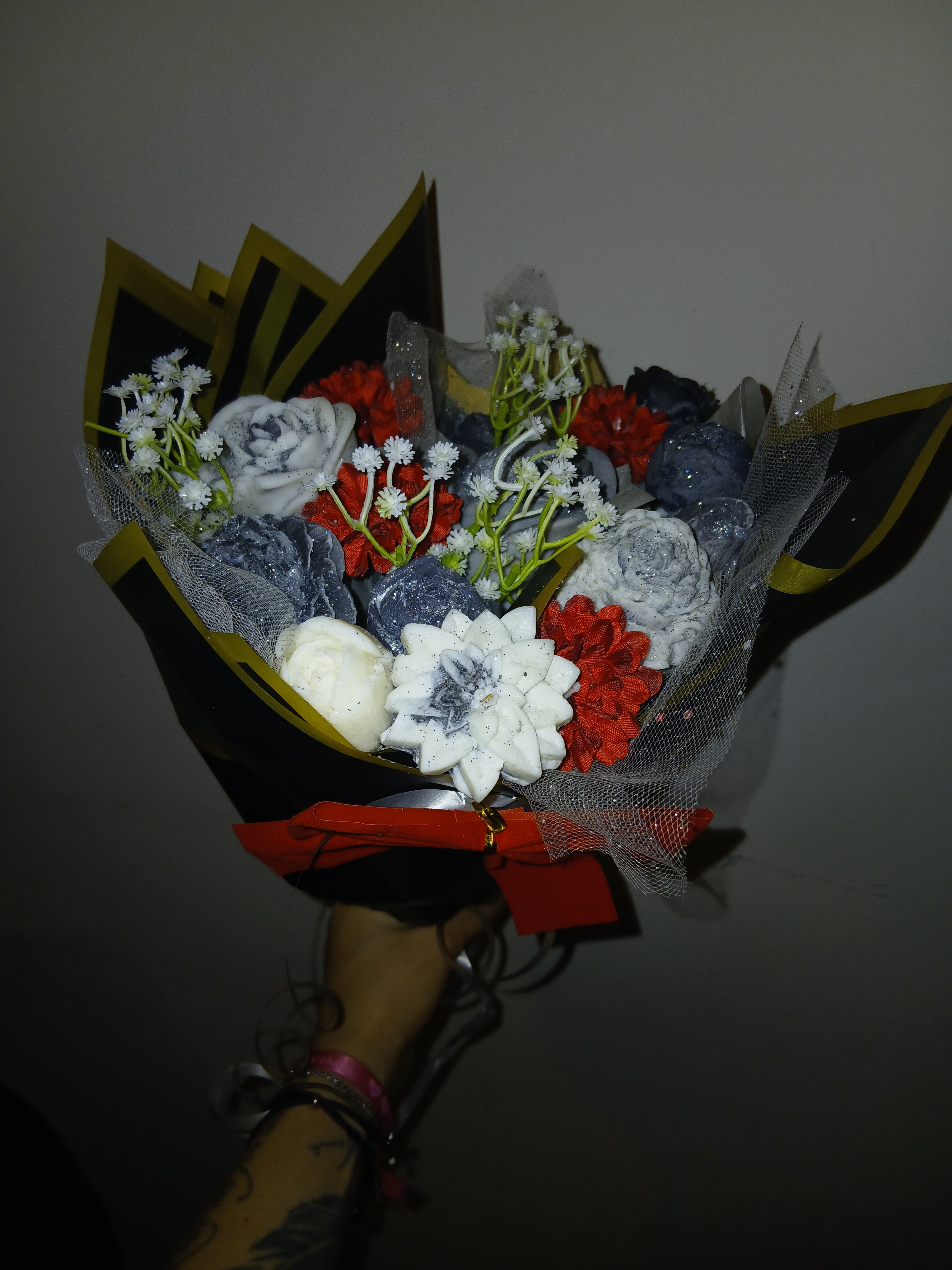 Bouquet éternel « Nuit Étoilée » 10 fondants